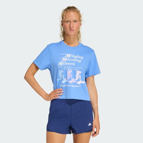 Niebieski KOSZULKA LESMILLS MOVERS GRAPHIC