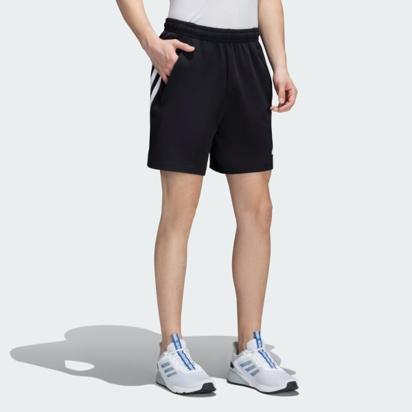 Black FUTURE ICONS 3 STRIPES SHORTS