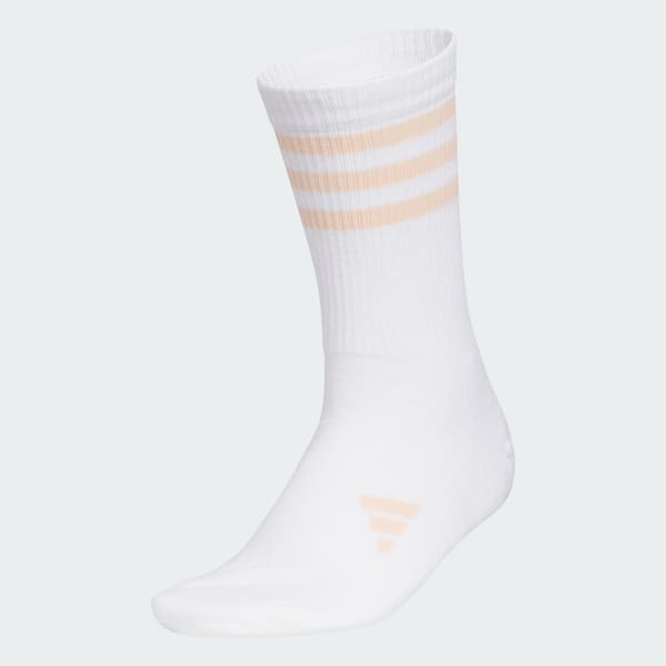 White 3-Stripes Crew Socks