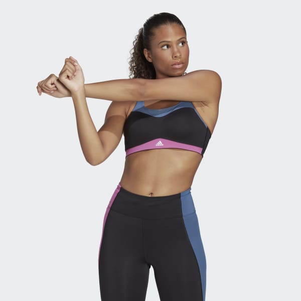 adidas TLRD Impact Training High-Support Bra - Turquoise