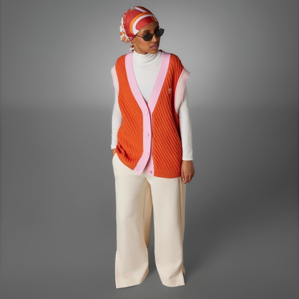 adidas Adicolor 70s Knit Vest - Orange | Women's Lifestyle