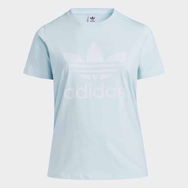 Blauw Adicolor Classics Trefoil T-shirt (Grote Maat) 28241