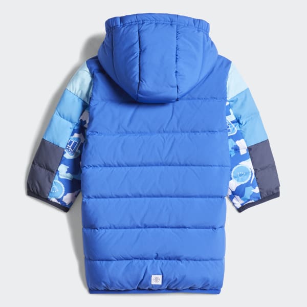 Bleu Longue doudoune