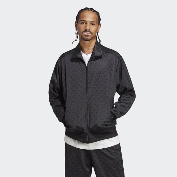 adidas Graphics Monogram Track Jacket Black adidas Thailand