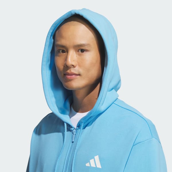 【関税込み】Y-3 ブルー フレンチテリー ジップフーディ FT HOODIE Y-3│Y-3 ワイスリー
