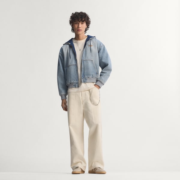 adidas DENIM PADDED JACKET - Blue | Free Shipping with adiClub