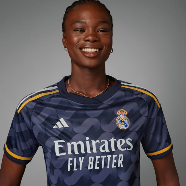 Azul Camisa 2 Real Madrid 23/24 Feminina