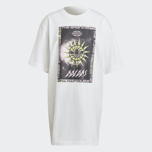 Blanco Vestido Polera