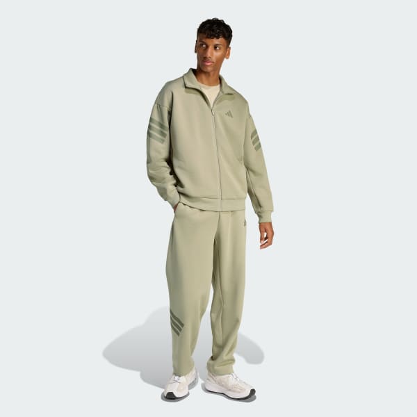 Kahverengi Future Icons 3-Stripes Açık Paça Eşofman Altı