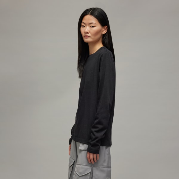 Black Y-3 Regular Long Sleeve Premium Tee