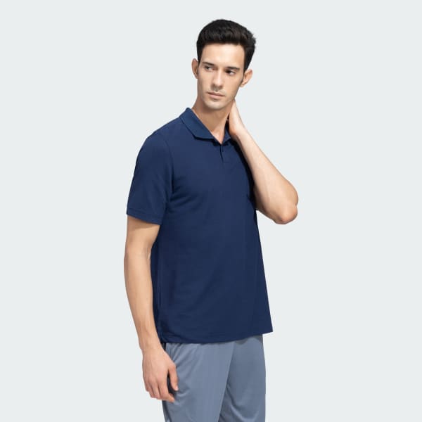 Blue Pocket Polo T-Shirt