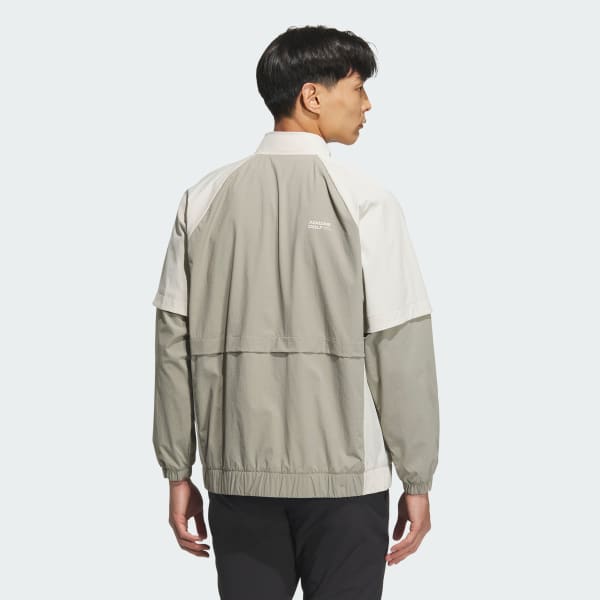 Beige Track Full-Zip Jacket