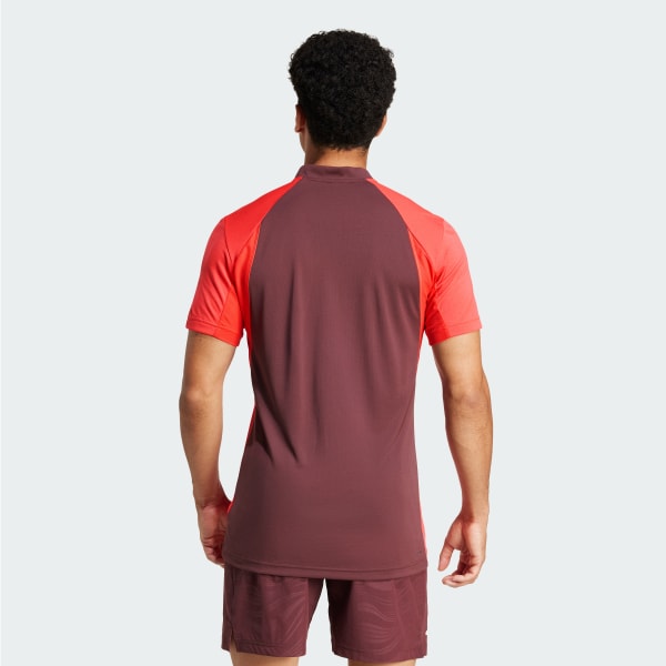 สีแดง เสื้อโปโลเทนนิส Pro FreeLift
