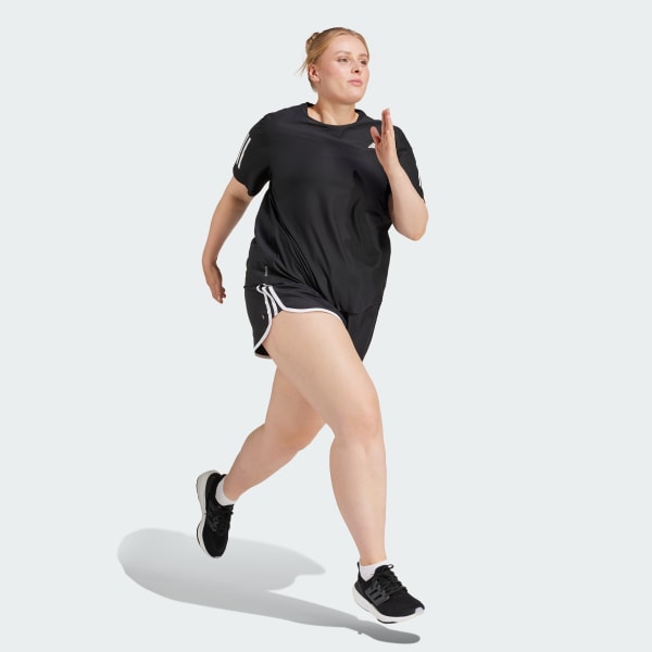 Black Own The Run T-Shirt (Plus Size)
