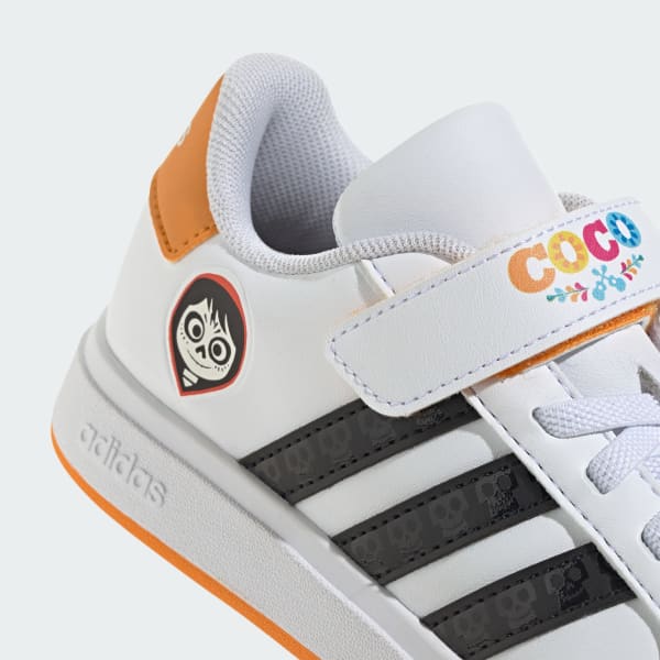 adidas Disney Coco Grand Court Shoes Kids - White | Free Shipping