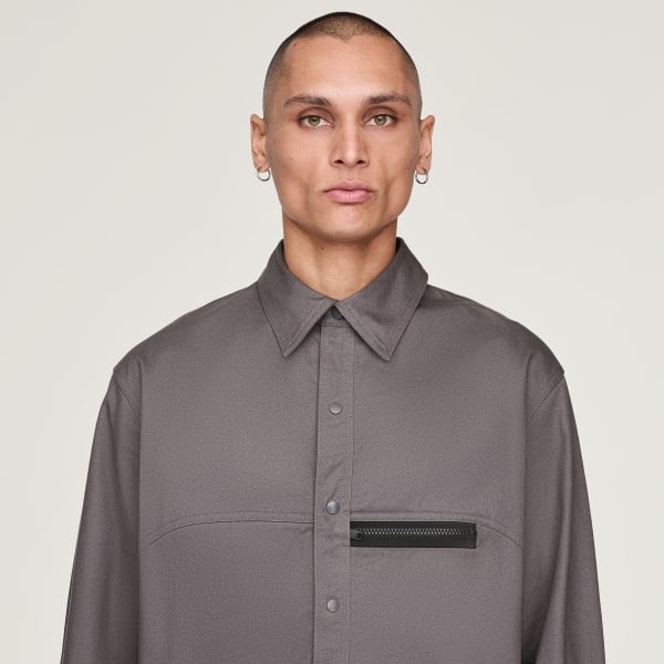 adidas Y-3 UT Twill Overshirt - Grey | Free Shipping with adiClub