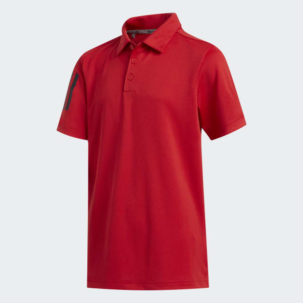 Red 3-Stripes Polo Shirt