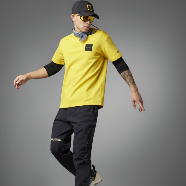 Amarillo Polo National Geographic Manga Corta Estampado