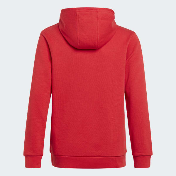 Adidas originals trefoil hoodie red outlet