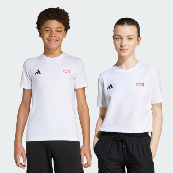 White adidas Marvel Spider-Man Graphics Tee Kids