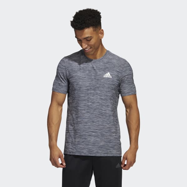 adidas AEROREADY Designed to Move Sport Stretch Tee - Blue | Men's ...