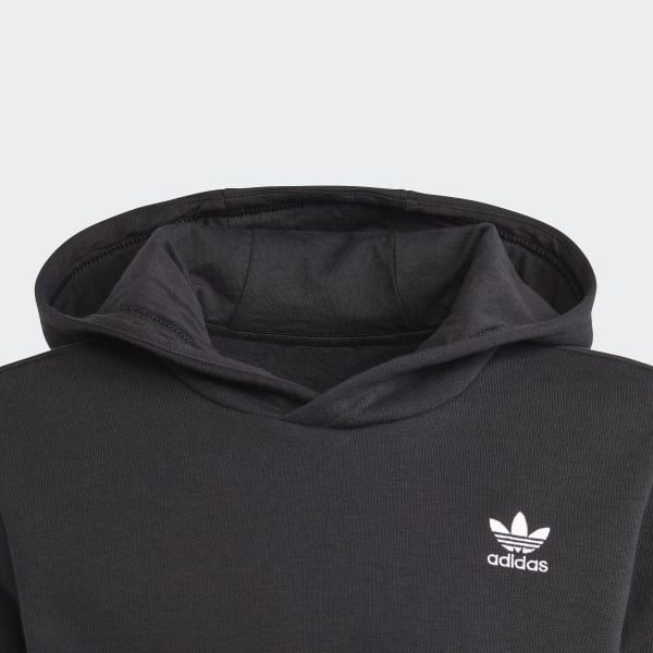 Negro Sudadera con capucha Adicolor