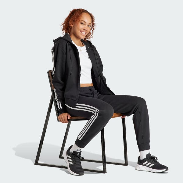 cerná Future Icons 3-Stripes Full Zip Hoodie