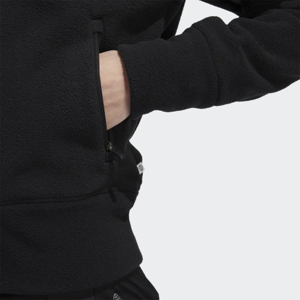 Black 1/4-Zip Fleece Jacket VW474