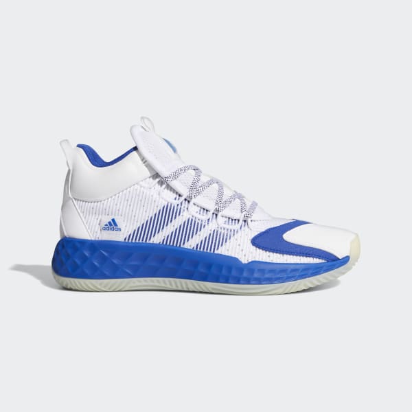 blue white adidas shoes