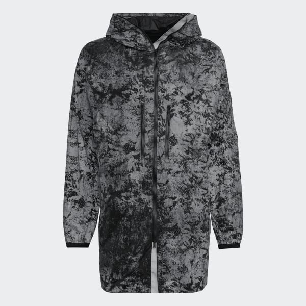Silver Y-3 CH1 Distressed Reflective Jacket ELF48