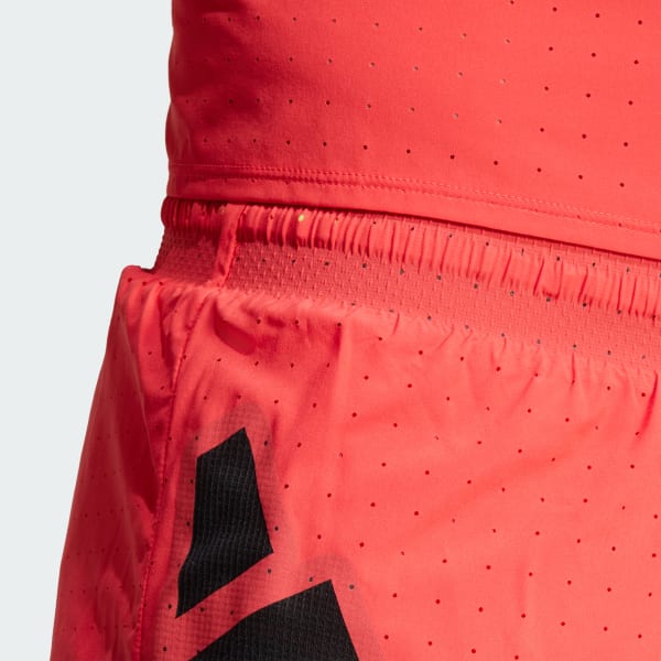 Rouge Short fendu Adizero Road to Records