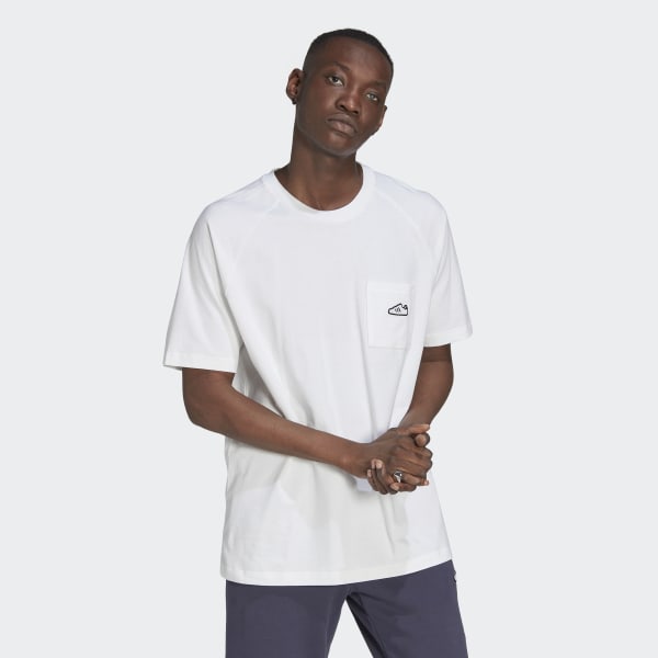 White Embroidered T-Shirt DRI67