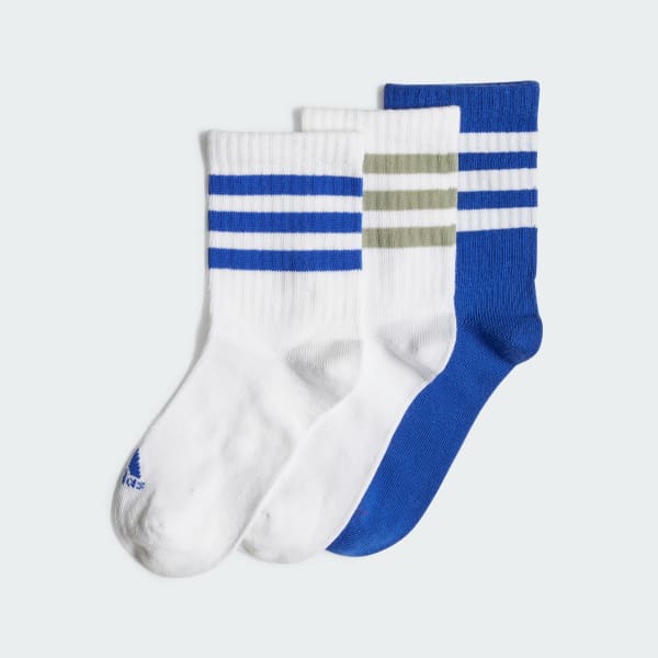 White BTS Socks 3 Pair Pack