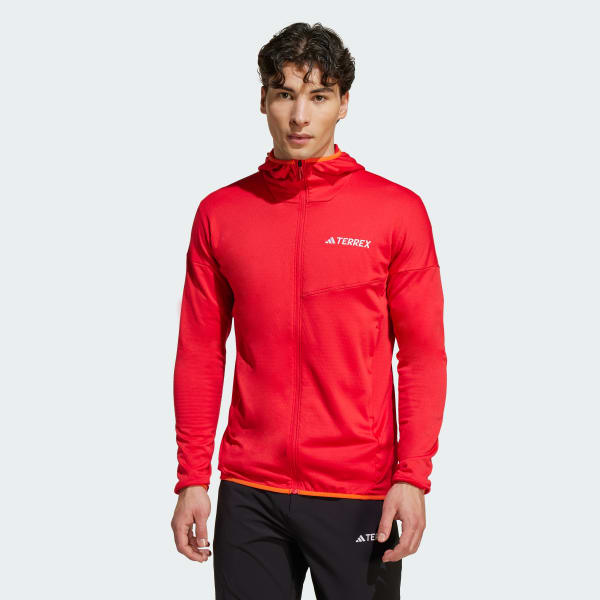 Rouge Veste à capuche molleton léger Terrex Xperior CLIMAWARM
