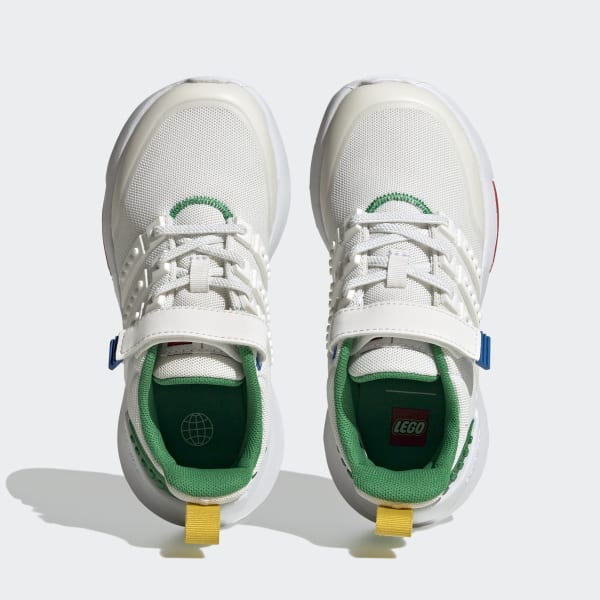 Blanc Chaussure à lacets élastiques et scratch adidas x LEGO® Racer TR21