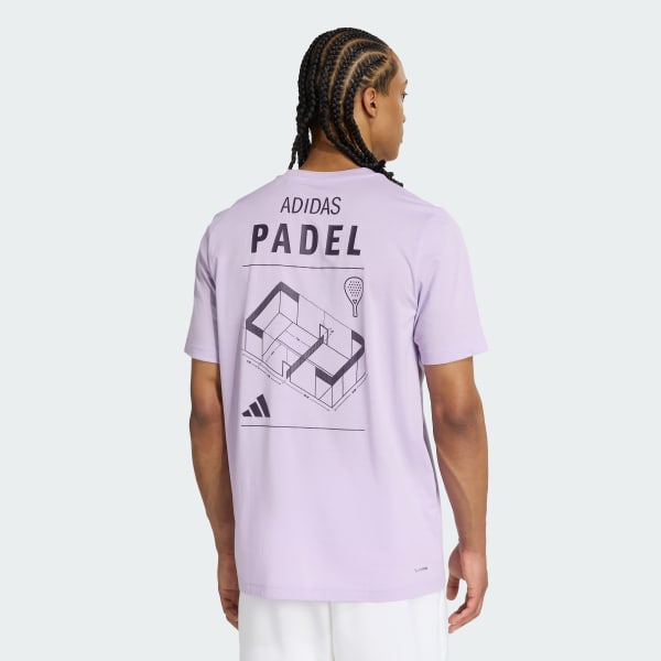 Violeta Playera Graphic Category para pádel