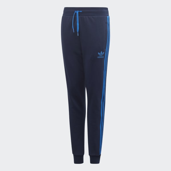 adidas pants with blue stripes