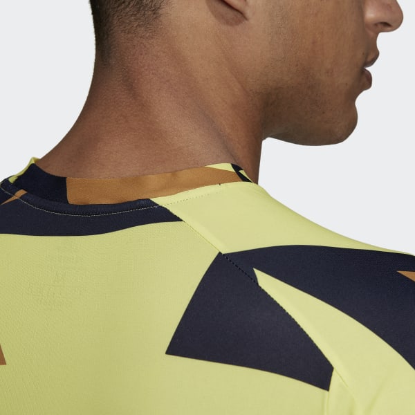 adidas TERREX Primeblue Trail Graphic Tee - Yellow | Free