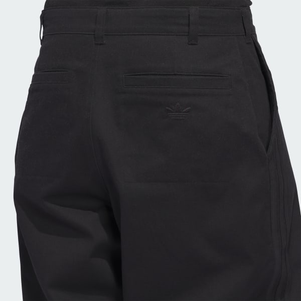 adidas 3-Stripes Skate Chinos - Black | Free Shipping with