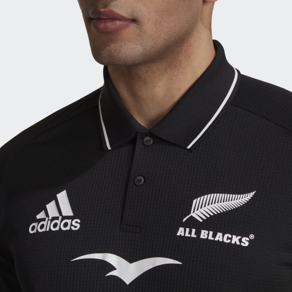 Svart All Blacks Rugby Home Polo Shirt