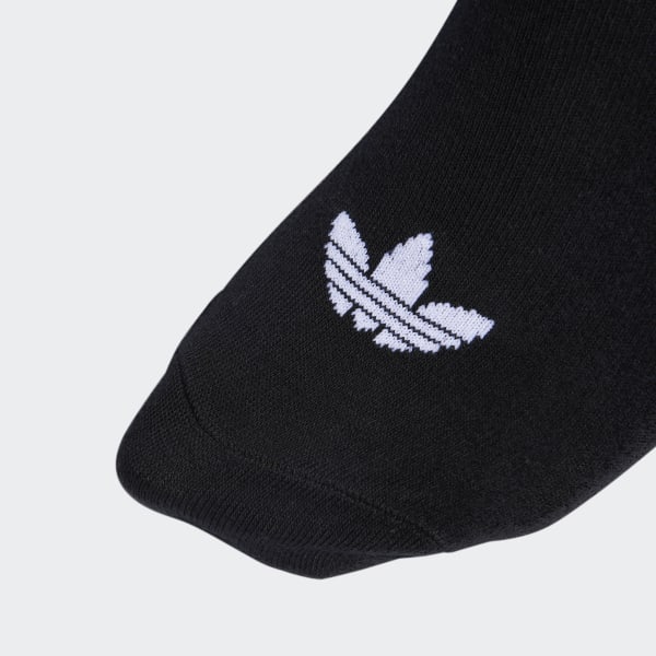 Negro Medias tobilleras Trefoil 3 Pares (UNISEX)