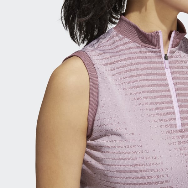 Bordeaux Primeknit Mouwloos Poloshirt V9123