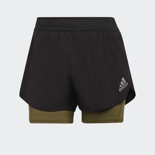 Negro Shorts Fast Primeblue Two-in-One