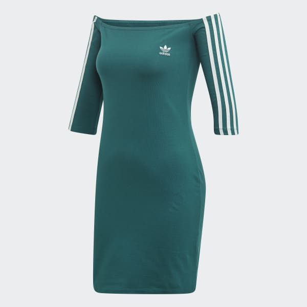 adidas Off the Shoulder Kleid Grün | adidas Austria adidas Off the Shoulder Kleid Grün | adidas Austria