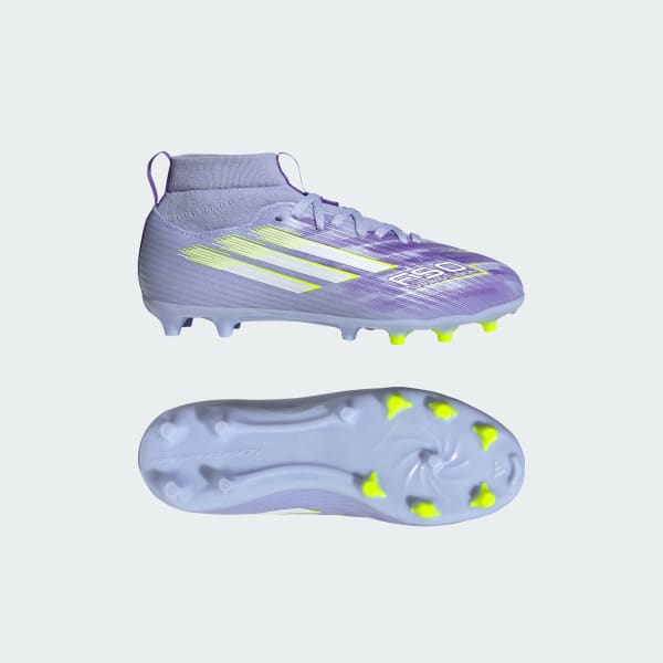 Purple F50 Sparkfusion League Firm Ground/Artificial Grass Boots Kids