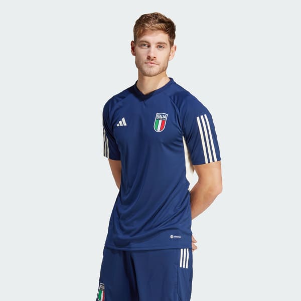 Blauw Italië Tiro 23 Training Voetbalshirt