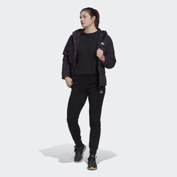 adidas Helionic Hooded Down Jacket - Black | Women's Hiking | adidas US