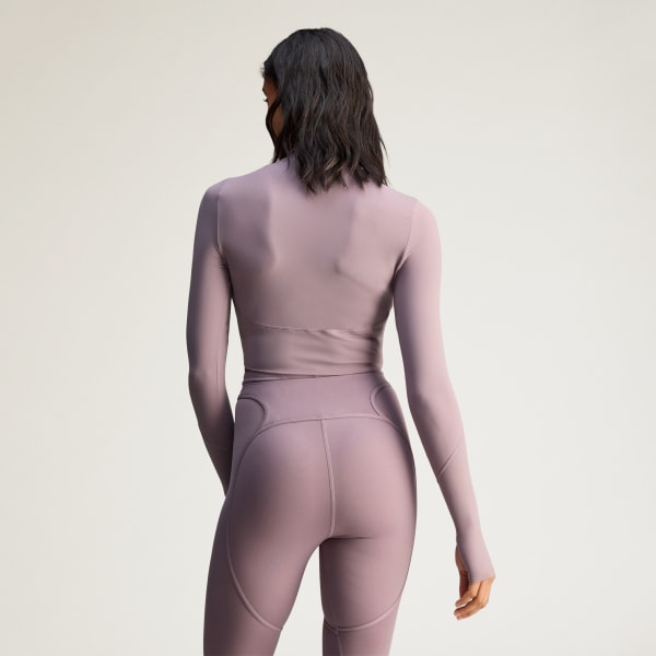 paars adidas by Stella McCartney Training Longsleeve Crop