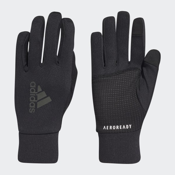 adidas AEROREADY Running Gloves - Black 