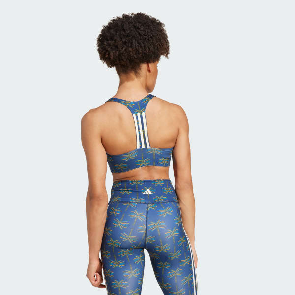 blauw adidas x FARM Rio Medium-Support Beha